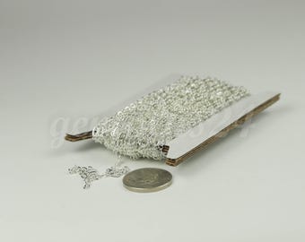 Lödkedja i sterlingsilverpläterad länk: Lång och kort länk - 542LS31 32 fot - Bulkspole