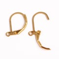 24K Gold Plated Leverback Earrings earwire 11X16mm 50 pcs - Bulk Pack