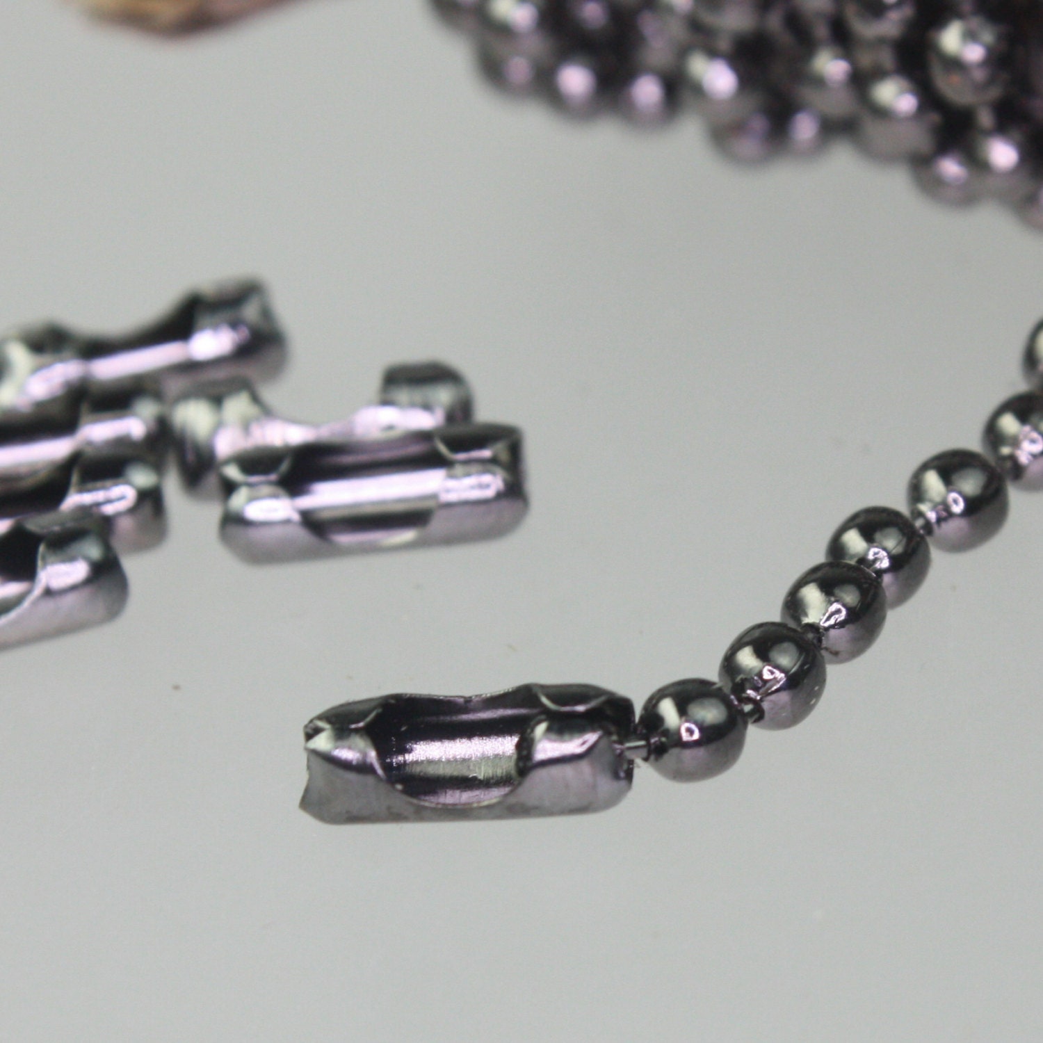 10 Ft Spool of Gunmetal BIG Ball Chain 3.2mm With 5 Etsy