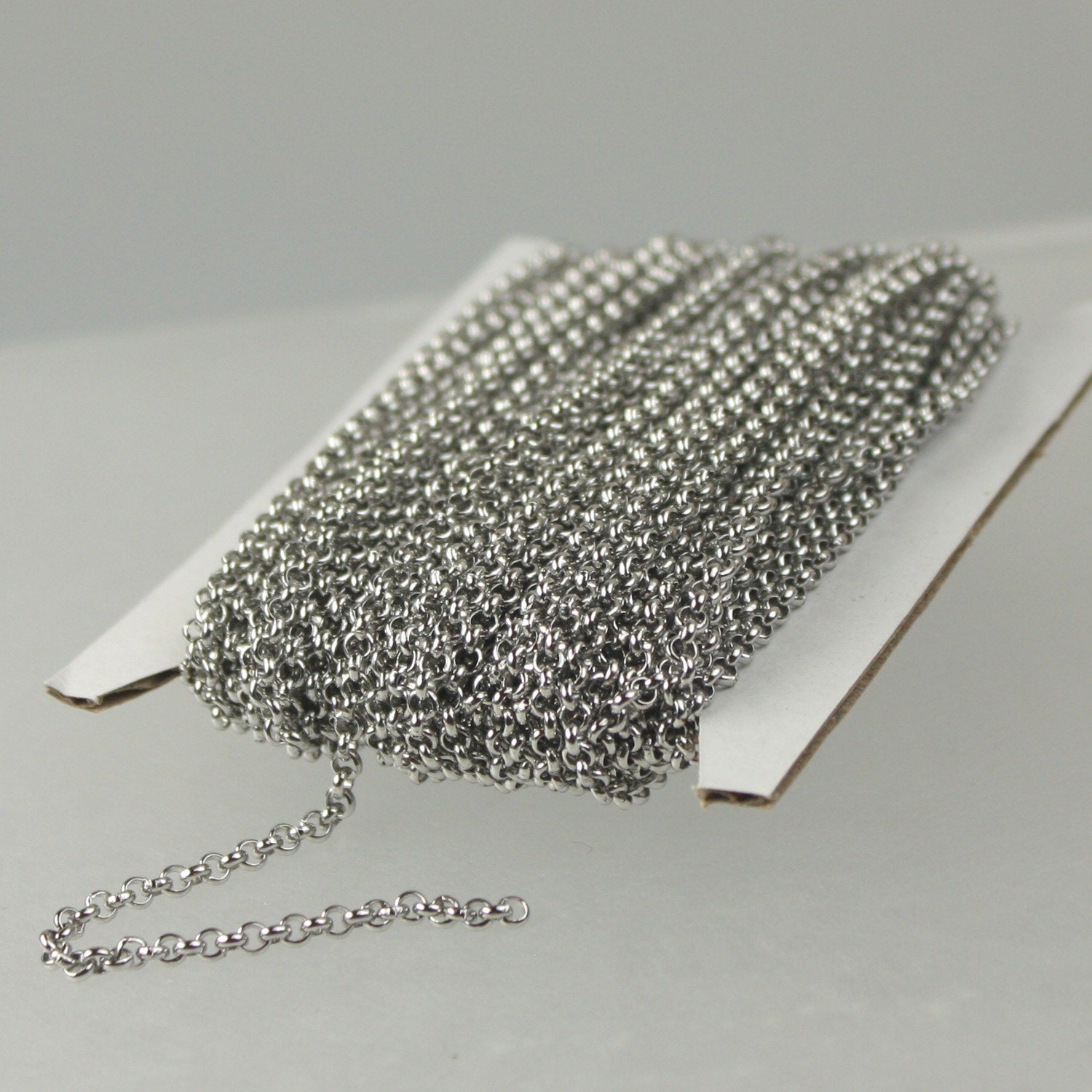 33 Feet] Stainless Steel Figaro Chain, 4.5mm Width 304 Stainless Steel Link Chains Roll Bulk For Jewelry Making