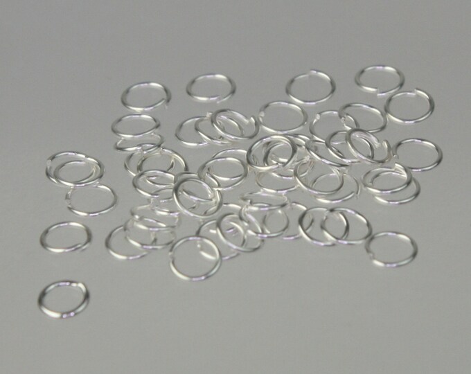 3mm Jump Rings 200 Pcs of Sterling Silver Plated Jump Rings / Etsy