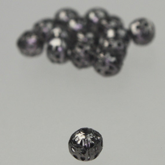 Gros Lot de 500 pcs de Gunmetal Gunmetal Gunmetal Filigree ronde Perles Spacer - 6mm - navire de Californie USA 37c4ea Gros Lot de 500 pcs de Gunmetal Gunmetal Gunmetal Filigree ronde Perles Spacer - 6mm - navire de Californie USA 37c4ea