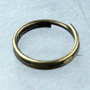 400 pcs 12mm Finished Split Rings - Antique Copper/Antique Brass/Rhodium/Gunmetal/Silver