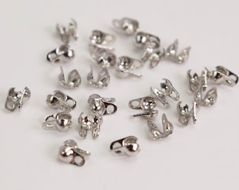Antique Silver Plated Ball Chain Connector: 1.5mm & 1.2mm - CA USA 300pcs - Wholesale Bulk Lot