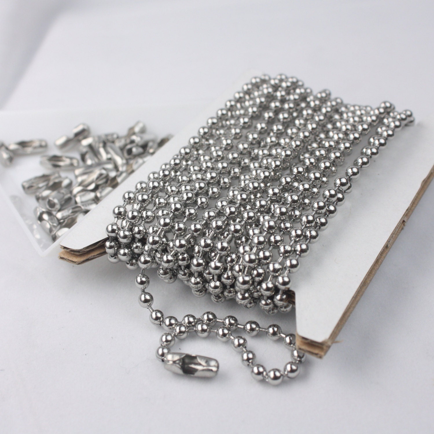 10 Ft Stainless Steel Chunky Ball Chain 3.2mm Ball size with Etsy