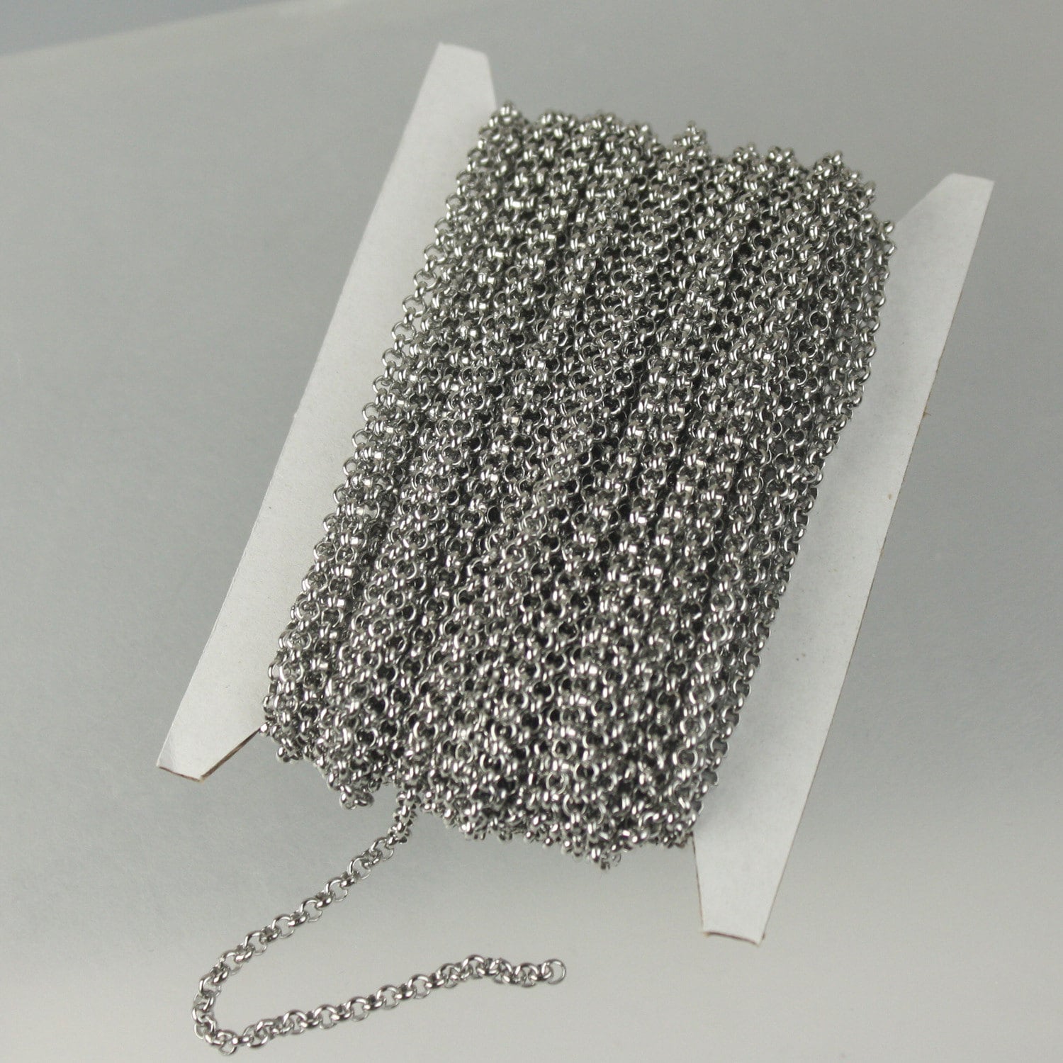 3 feet Stainless Steel ROLO chain Surgical 316L Sturdy Rolo | Etsy