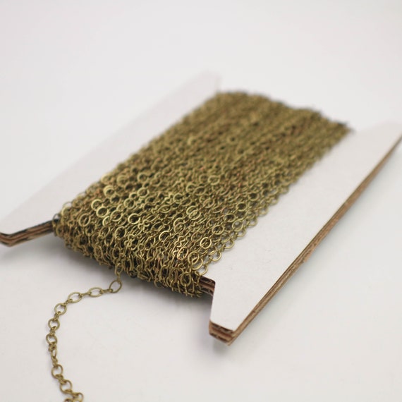 100 feet Antique Brass Plated SOLDERED BIG Fashion Figure 8 Connector Chain 4.5x3.8mm Soldered Link FIG8L