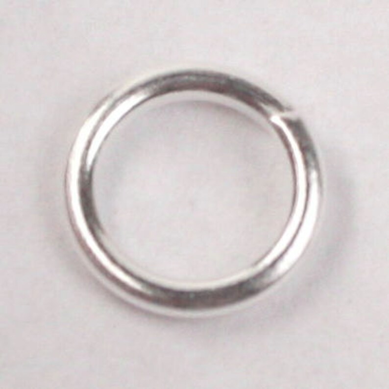 8mm Jump Rings 100 Pcs of Sterling Silver Plated Jump Rings / Etsy