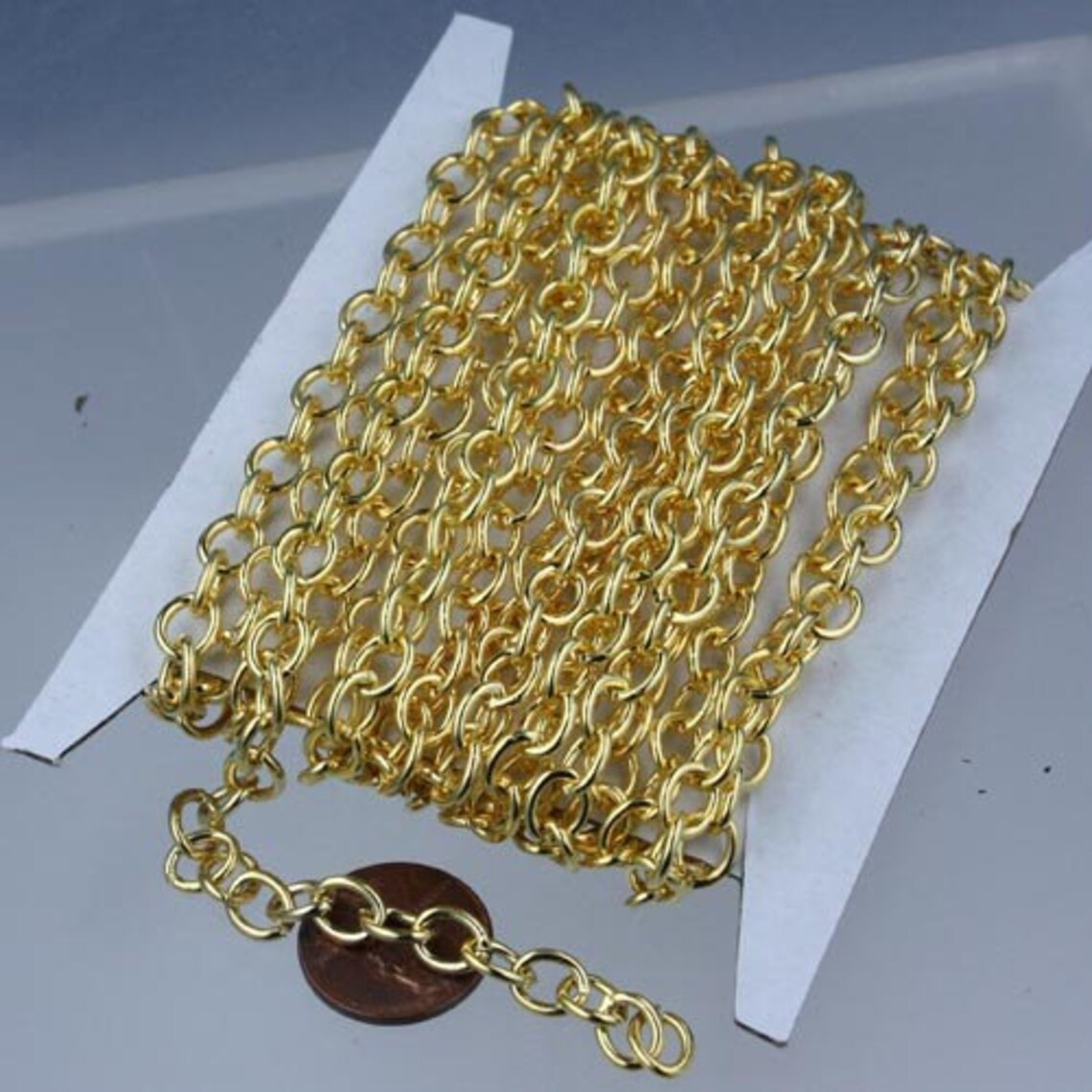 Chunky Fashion Chain 30 Ft of Gold Plated Big Heavy Cable Etsy India