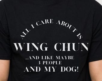 Funny Wing Chun & Dog Lover T-Shirt