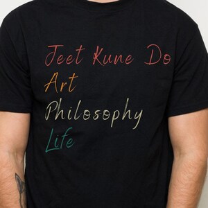 Vechtsport Jeet Kune Do Philosophy Tee, uniseks shirt, artistiek grafisch, lifestyle-kleding, perfect cadeau voor meesters