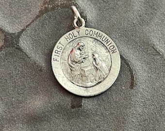 Blessed Sacrament Sterling Silver Pendant on a 24 Inch Light Rhodium ...