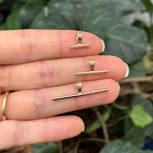 14k Yellow Gold-Filled Pin Brooch Converter