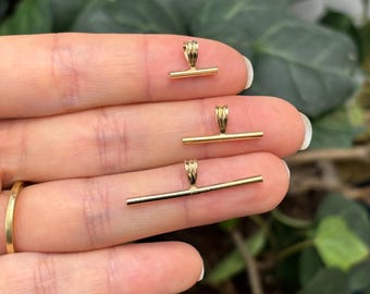14k Yellow Gold-Filled Pin Brooch Converter