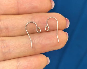 Sterling Silver 22 Gauge French Wire Earring Top With Ball End
