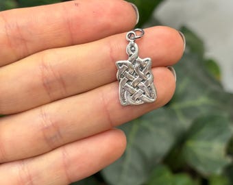 Sterling Silver Celtic Knot Charm Pendant