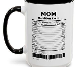Mom Nutrition Facts PNG | Funny Mother's Day Sublimation Design (Digital Download)