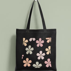 Floral Tote Bag SVG + PNG Design: DIY Project (Digital Download) image 4