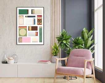 Custom Blank Matchbox Art - Ready for you to customize! *Digital Download Only - PNG, JPG, PDF and Canva link all included.