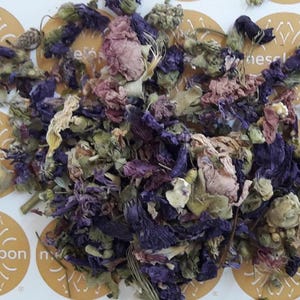 Malva Sylvestris Herb Dried Inflammation Common Mallow Herbal Wound Healing Salve Collagen Production Herb 100gr / 3.52oz