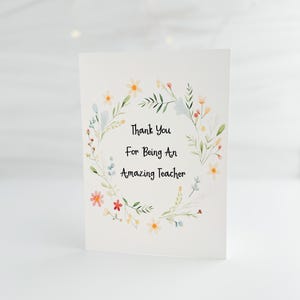 Tarjeta imprimible para maestros, tarjeta de agradecimiento para maestros, tarjeta de agradecimiento para maestros