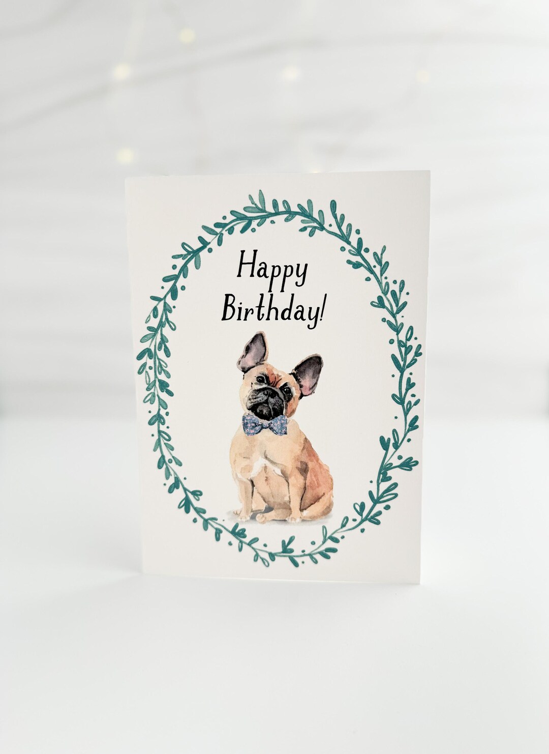 Printable French Bulldog Card, Frenchie Birthday Card, Dog Birthday ...