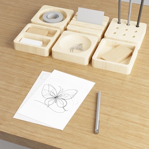Papillon élégant, Cartes postales d'art, Papeterie minimaliste, Cadeau artistique, Cartes de voeux, Décoration d'intérieur, Inspiré de la nature