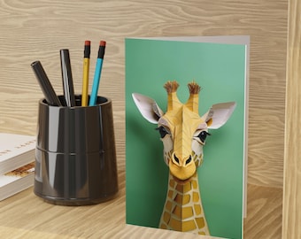 Giraffe Greeting Cards: Whimsical Wildlife Notes, Eco-Friendly Stationery