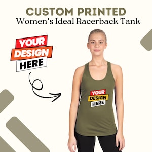 Custom Text Tank Top for Women, Custom Bachelorette Tank Top, Customize Design Tank Top, Personalized Racerback Tank Top, Gift For Her