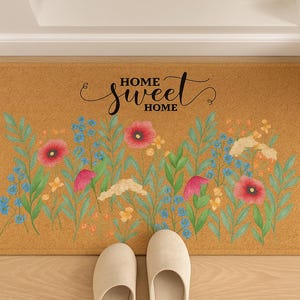 Personalized Doormat, Custom Outdoor Welcome Mat for Home Sweet Home, New Home Gift, Housewarming Gift, Family Name Entry Rug, Front Porch