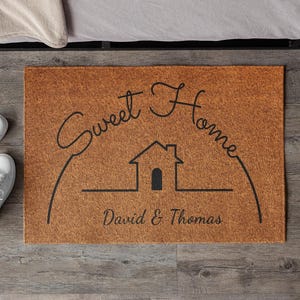 Personalized Custom Doormat, Housewarming Gift, Personalized Gift, Welcome Door Mat, Established Date Custom Door Mat With Family Name Gift