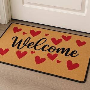Welcome Mat for Front Door, Funny Housewarming Gift Rug, Indoor Outdoor Entry Rug, Rustic Porch Decor, Non-Slip Durable Welcome Rug