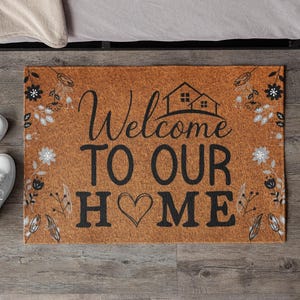 Housewarming Gift, Personalized Custom Doormat, Custom Gift, Welcome Door Mat, Established Date Custom Door Mat With Family Name Gift