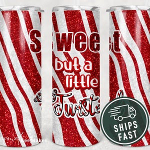 Candy Cane Christmas Tumbler: Sweet & Twisted 20oz Travel Mug