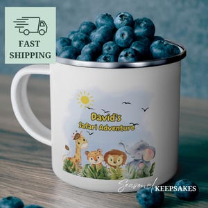 Personalized Kids Mug: Unbreakable Stainless Steel Cocoa Cup