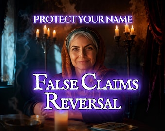 RIMUOVI FALSE ACCUSE e rimuovi l'energia negativa / Rompi le maledizioni / Purificazione dell'aura / Rituale di purificazione spirituale / Incantesimo di protezione di Zora