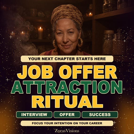 Job Offer Spell & Interview Success Ritual | Personal Career Intention Working | Delivered Within 3 Hours Plus Reading