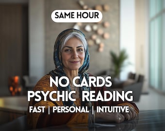No Cards Psychic Reading | Same Hour Delivery | Pure Intuitive Insight | Energy-Based Reading | Spirit-Guided Message