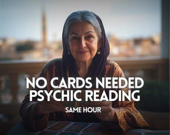 Lectura psíquica honesta / Sin necesidad de cartas / Lectura de tarot el mismo día / Visión precisa del tarot