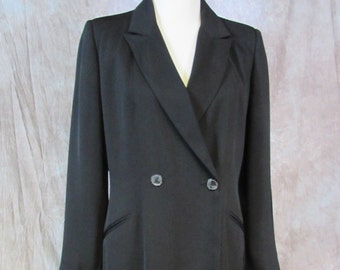 Vintage Harve Benard Long Black Blazer