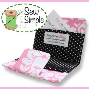 DESCARGA INSTANTE Elegante cartera para tarjetas de visita