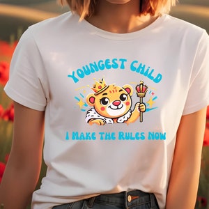 Funny Youngest Sibling T-Shirt Relatable T Shirt For Family Youngest Sibling Gift Youngest Kid Tee Sibling Humor Tshirt For Family Unisex