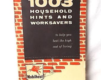 1954 Mobil Heat 1003 Dicas Domésticas e Manual de Limpeza: Móveis, Casa, Carro, Alimentos, Armazenamento +