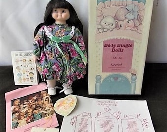 Goebel Doll Dolly Dingle in Box + Mini Cut-Out Dolls & Papers