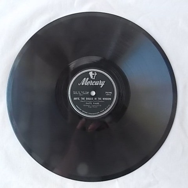 Vintage Patti Page Arfie The Doggie in the Window Record 78 RPM