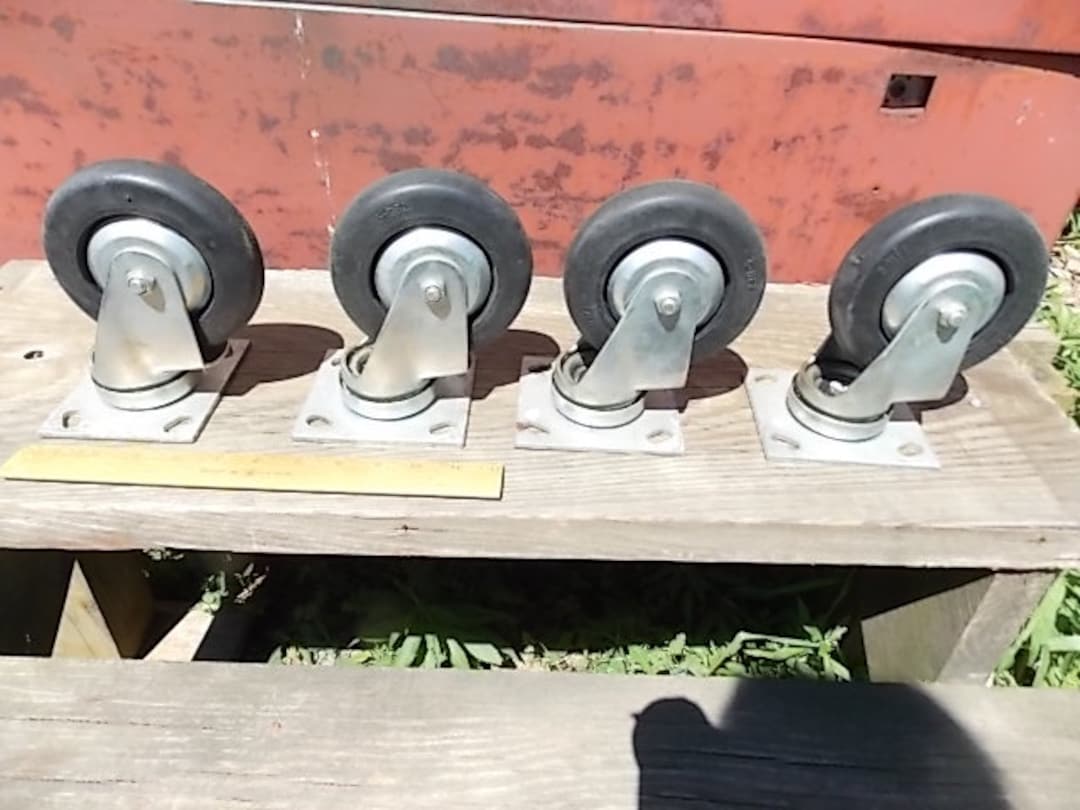 4 Swivel Caster Wheels Darcor 5DEX Made in Canada Etsy
