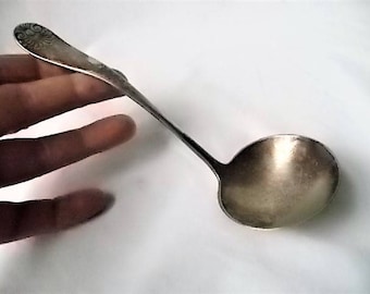 Vintage Silver Plate Gravy Ladle Rogers Bros