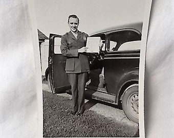 WWII Soldier & Kellogg's Corn Flakes Photo