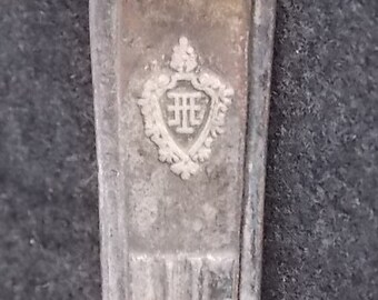Antique Hilton Hotel Restaurant Pickle Fork 3-Prong Silver Plate