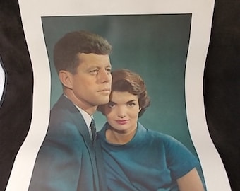 Vintage President John Kennedy & Mrs. Kenedy Portrait  Poster  Yousuf Karsh Photo